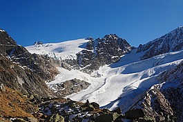 冰川,山,高山