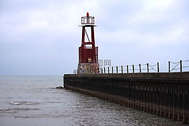 密歇根湖,水,碼頭