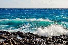 巖質(zhì)海岸,波,破碎
