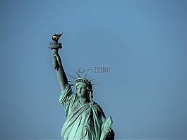 天空,雕像,雕塑