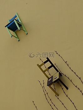椅子,藝術,墻