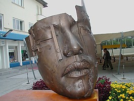 瑞士,面對,頭