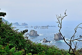 海滩的沉默,cudillero,阿斯图利亚斯