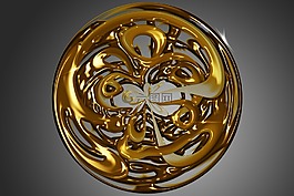 黃金,區(qū),三維