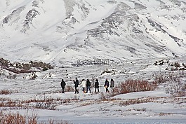 湖,山,tingvellir國(guó)家公園