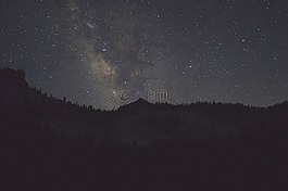 黑暗,夜,明星