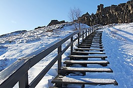 湖,山,tingvellir國(guó)家公園