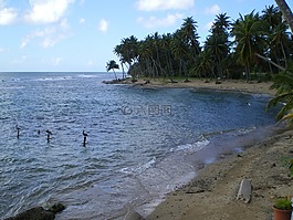 加勒比海,波多黎各,海灘