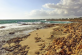 海灘,海岸,波