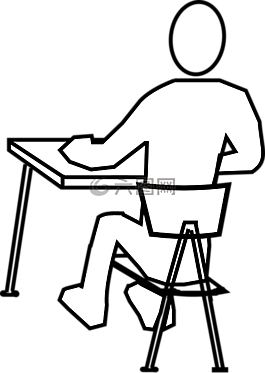 辦公桌,椅子,男子
