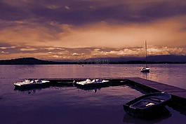 小船,海,湖