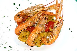 蝦,餐,食品