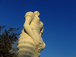 雕像,街,懷孕