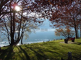湖,休息,沉默