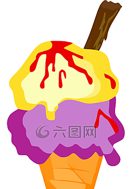 冰淇淋,錐,甜點(diǎn)