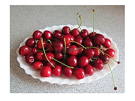 櫻桃,板,水果