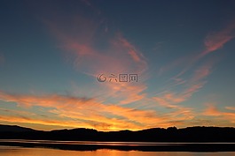 abendstimmung,夜晚的天空,晚上