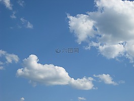 天空,云,藍色