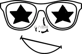 明星,快樂,眼鏡