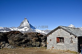 瑞士,山,自然