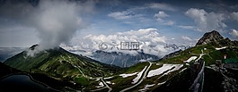 山,湖,雪