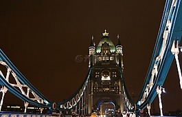 倫敦,橋,夜