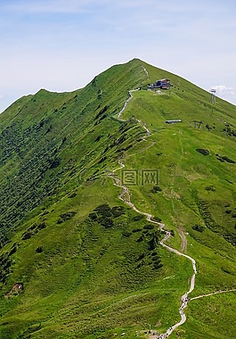 山,湖,雪