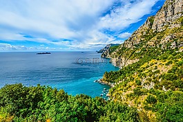 意大利,海岸线,海岸