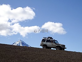 火山,腳,毒素