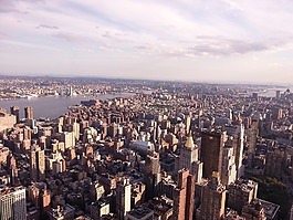 全景,城市,建筑物