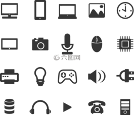 圖標,技術,設備