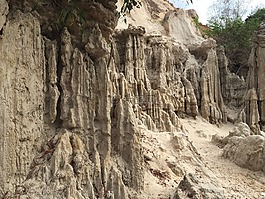 砂,山,泰國