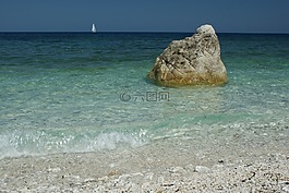 海,海灘,假日