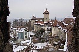 murten,市雪,雪