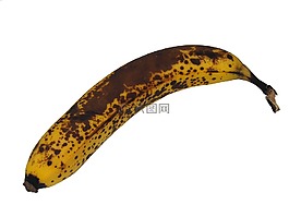 香蕉,成熟,斑