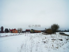 波蘭,火車,冬天