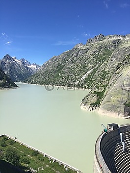 壩,河,水