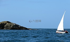 帆船,加利西亚,海洋