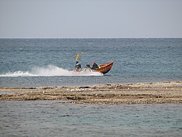 船,劃船,海