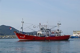 船,釣魚,端口