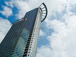 法蘭克福,摩天樓,天空
