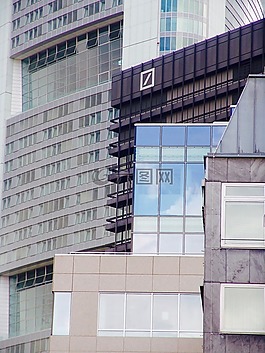 法蘭克福,摩天樓,天空