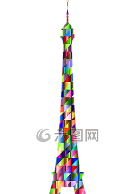 多彩,棱柱形,色