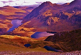 威爾士,tryfan,山