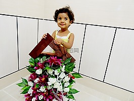 花,嬰兒,女嬰