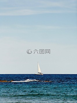 海洋,帆船,海