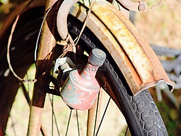 老,不銹鋼,自行車(chē)