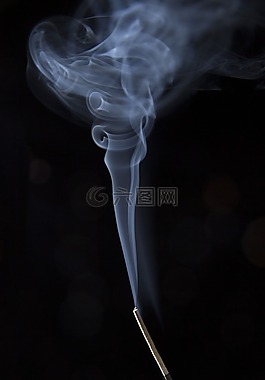 煙,黑色白色,香氣