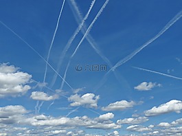天空,藍(lán)色,云