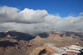 大峽谷國家公園,冬天,峽谷